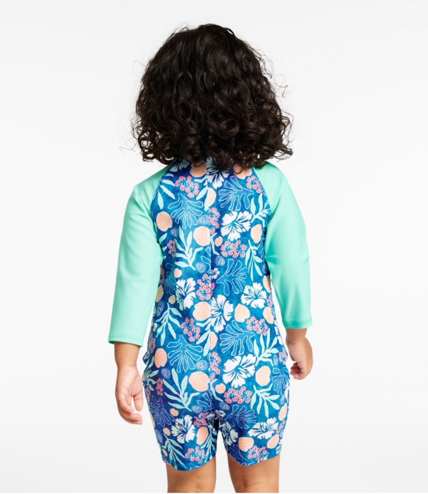 Toddlers' Sun-and-Surf Bodysuit, Print, Blue Water Hibiscus, small image number 5