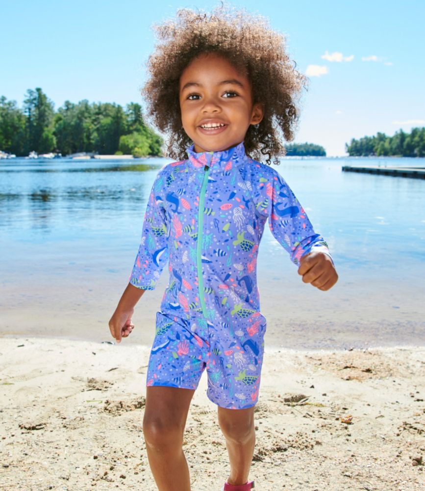 Toddlers' Sun-and-Surf Bodysuit, Print, Capri Blue Fish, small image number 6