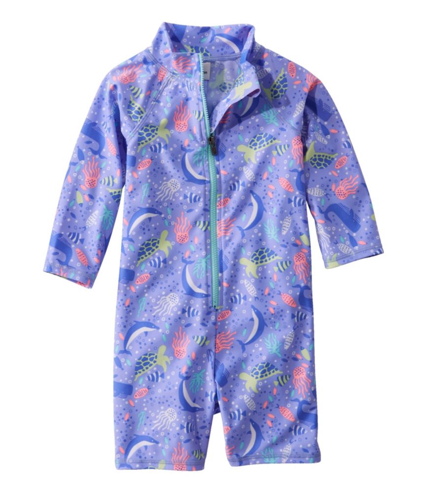 Toddlers' Sun-and-Surf Bodysuit, Print, Malibu Blue Sea Creatures, small image number 1