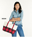 High Bottom Tote Medium, Mountain Red Buffalo Check, small image number 4