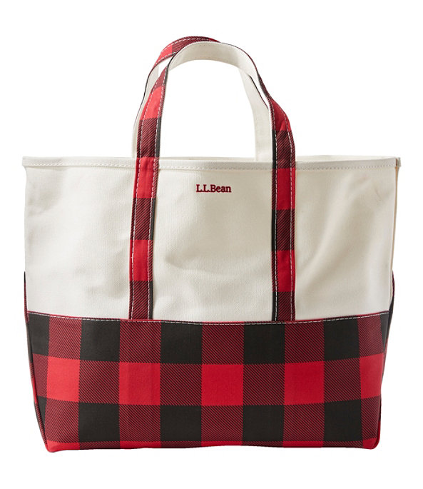 High Bottom Tote Medium, Mountain Red Buffalo Check, large image number 0