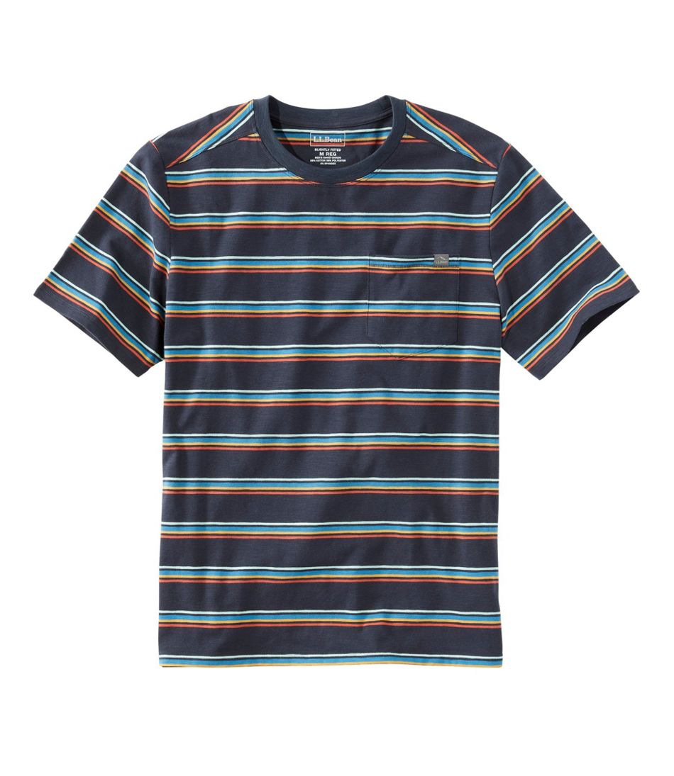 1950s Men’s Shirt Styles – Casual, Gaucho, Camp Mens Explorer Tee Short-Sleeve Stripe $39.95 AT vintagedancer.com