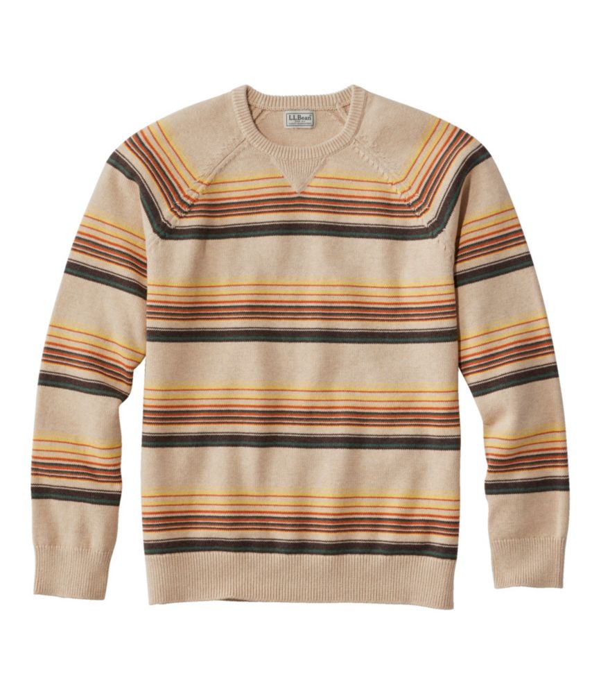 Men's Wicked Soft Cotton/Cashmere Sweater, Crewneck, Stripe | Sweaters at  L.L.Bean