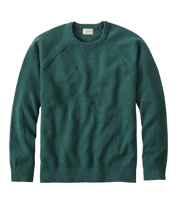 Wicked Soft Cotton Cashmere Crew, Black Forest Green, large image number 0