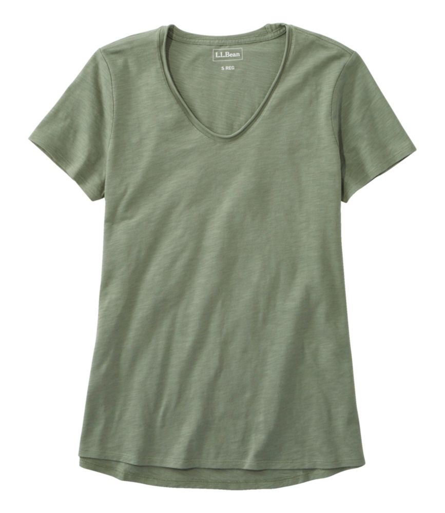 Women's Organic Cotton Tee, V-Neck Short-Sleeve