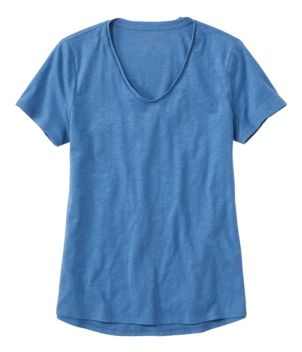 Women's Organic Cotton Tee, V-Neck Short-Sleeve