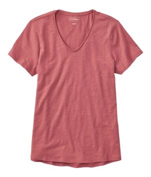 Women's Organic Cotton Tee, V-Neck Short-Sleeve