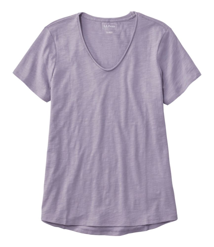 Women's Organic Cotton Tee, V-Neck Short-Sleeve