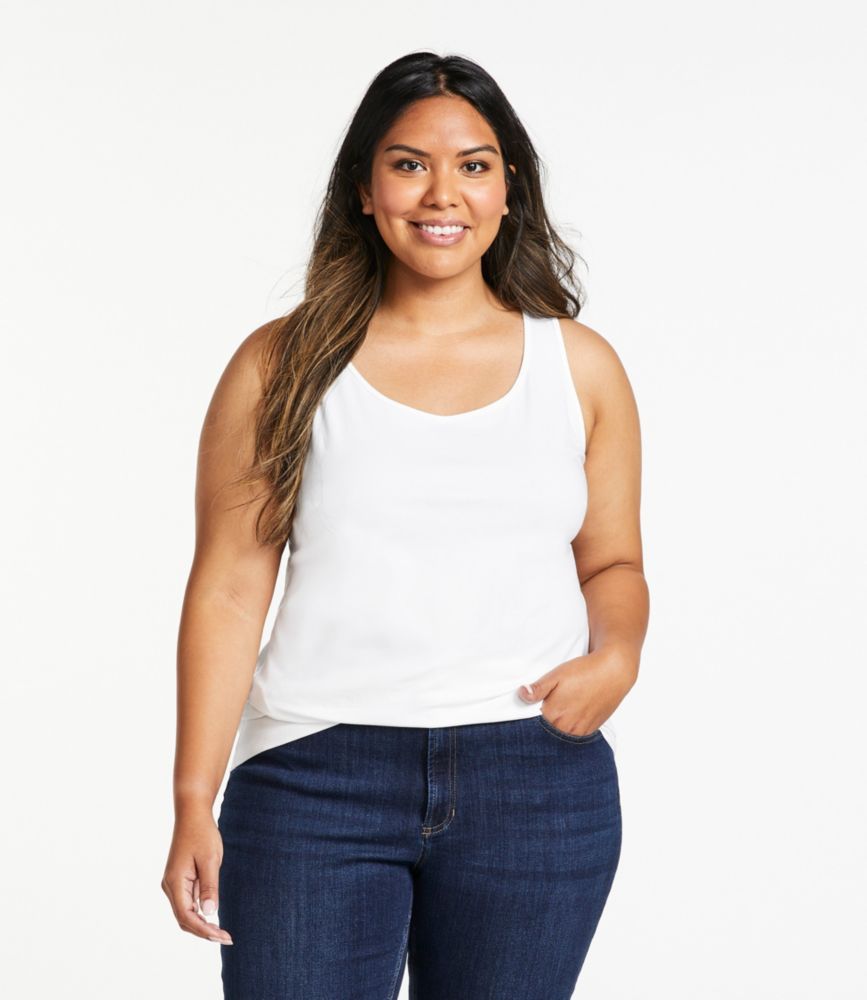 Women's Bean's Layering Tank, Classic Navy, small image number 2