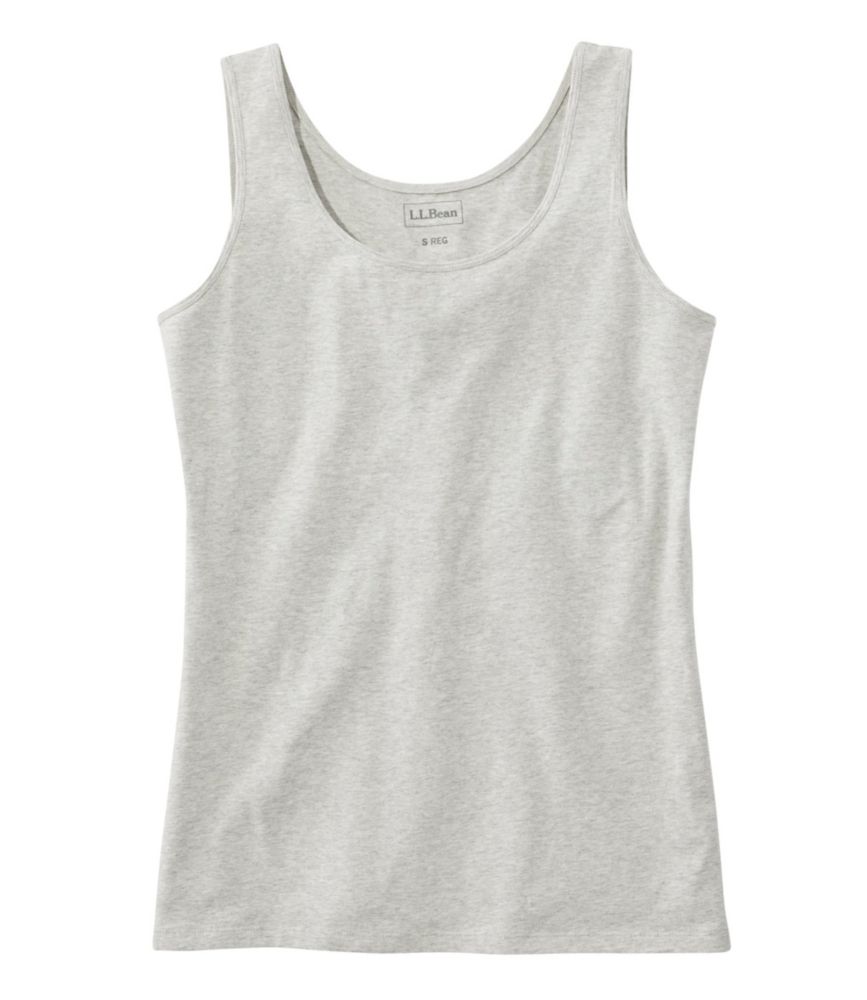 Women's Bean's Layering Tank, Gray Heather, small image number 1