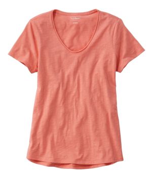 Women's Organic Cotton Tee, V-Neck Short-Sleeve