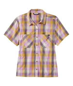 Women's Everyday SunSmart® Woven Shirt, Short-Sleeve Plaid