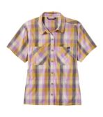 Women's Everyday SunSmart™ Woven Shirt, Short-Sleeve Plaid