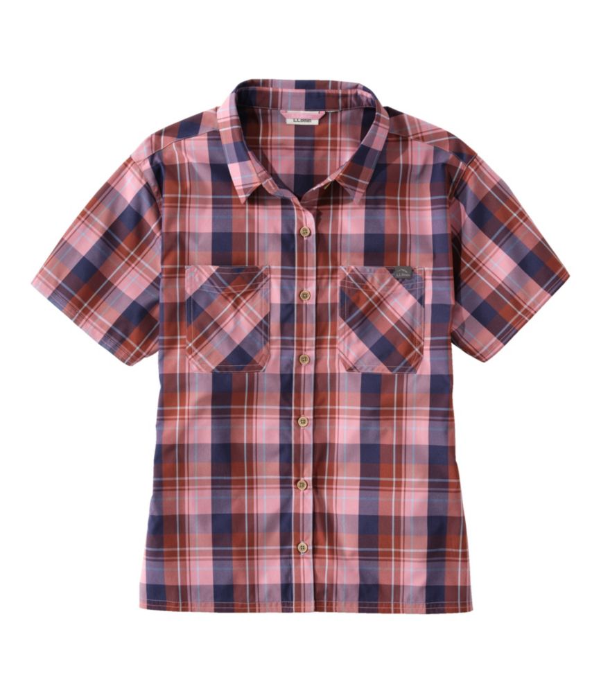 Women's Everyday SunSmart® Woven Shirt, Short-Sleeve Plaid, , small image number 5