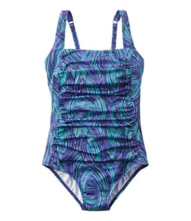 Women's BeanSport&reg; Swimwear, Squareneck Tanksuit, Print