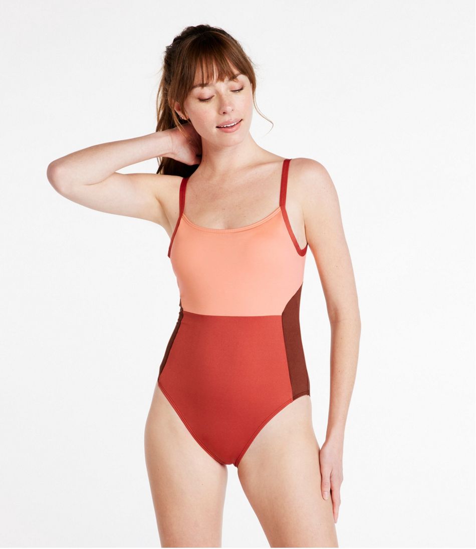 Swimsuits For All Women's Plus Size Colorblock One-Piece Swimsuit