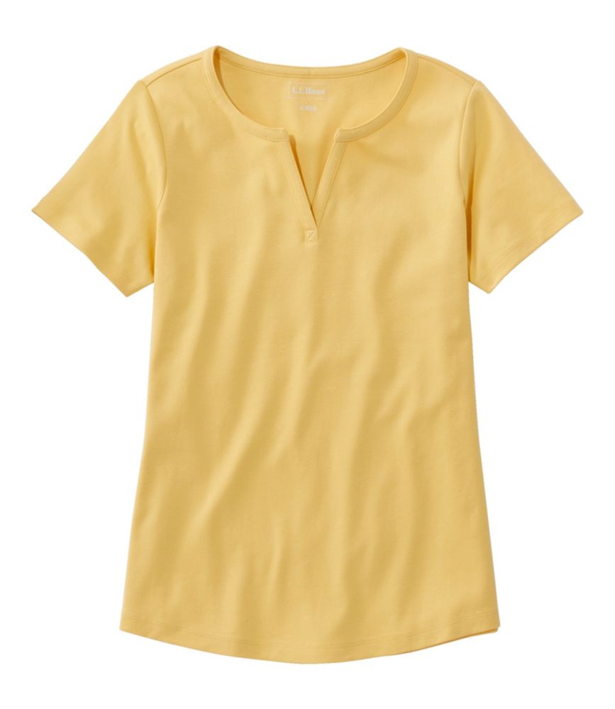 Women's L.L.Bean Tee, Short-Sleeve Notch-Neck