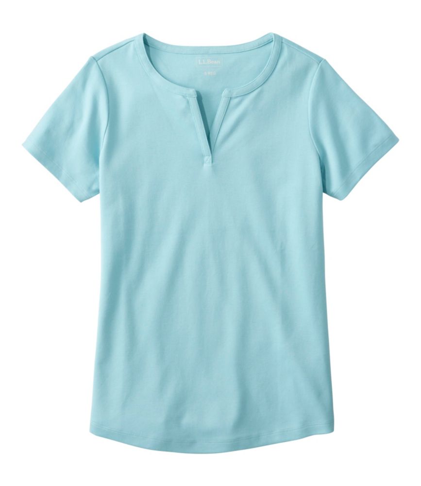 Women's L.L.Bean Tee, Short-Sleeve Notch-Neck