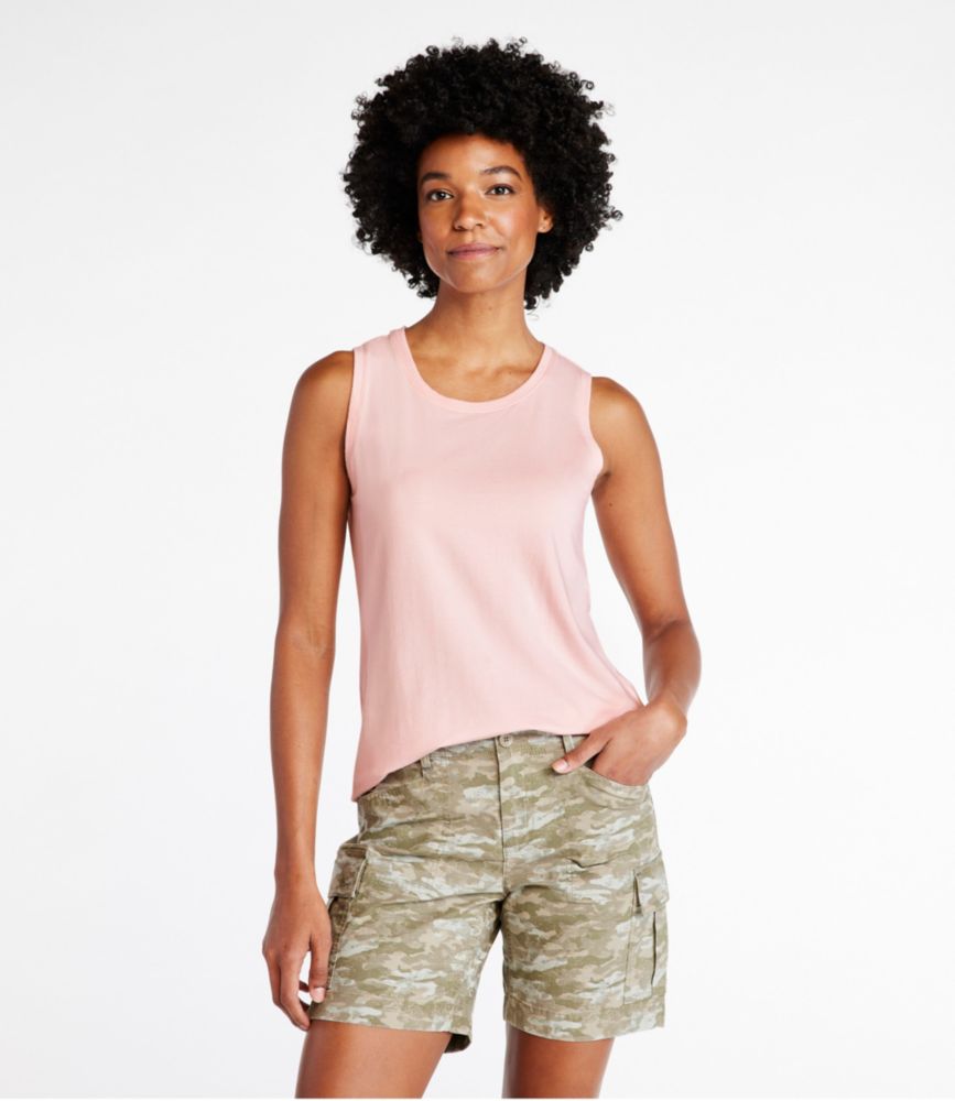 Women's Soft Stretch Supima Sleeveless Tee | Shirts & Tops at L.L.Bean