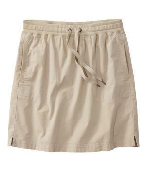 Women's Stretch Ripstop Pull-On Skirt, Mid-Rise