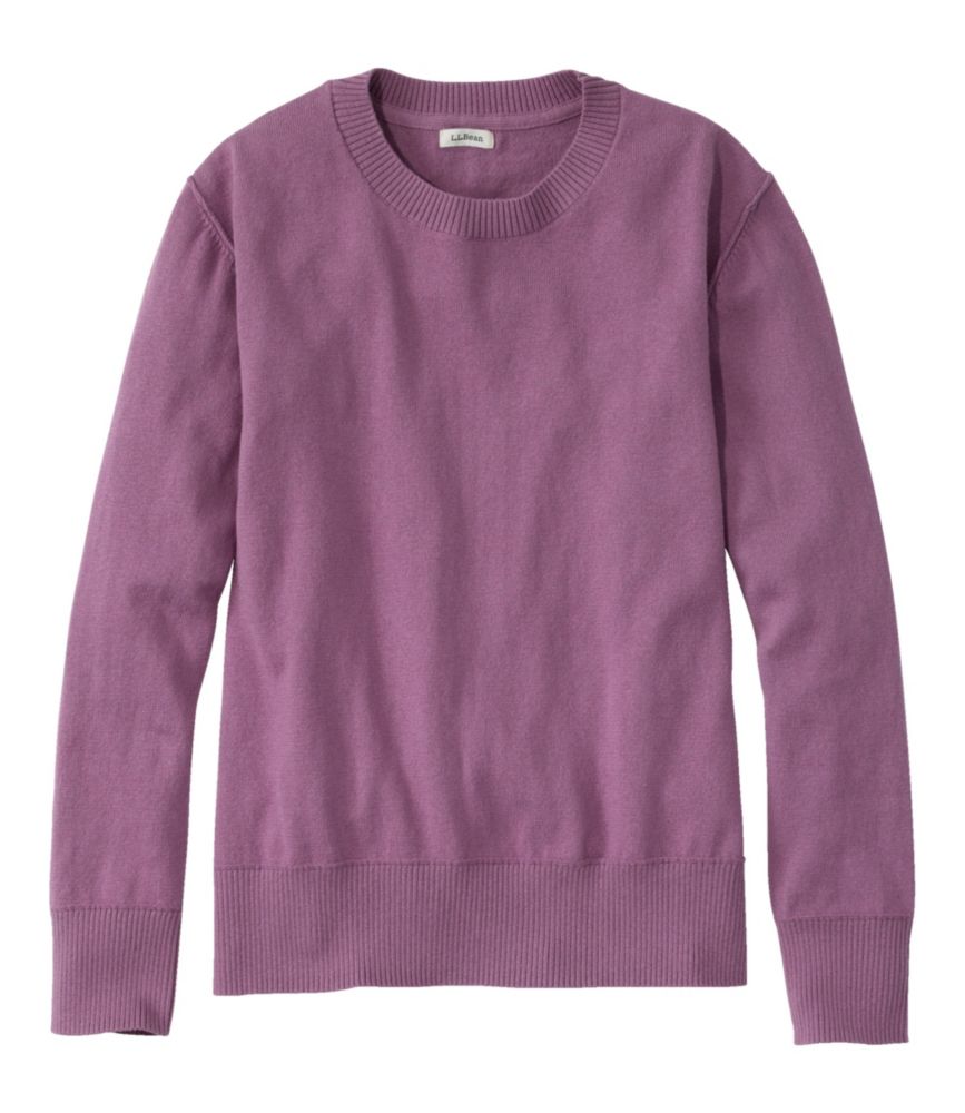 Women's Cotton/Cashmere Sweater, Crewneck