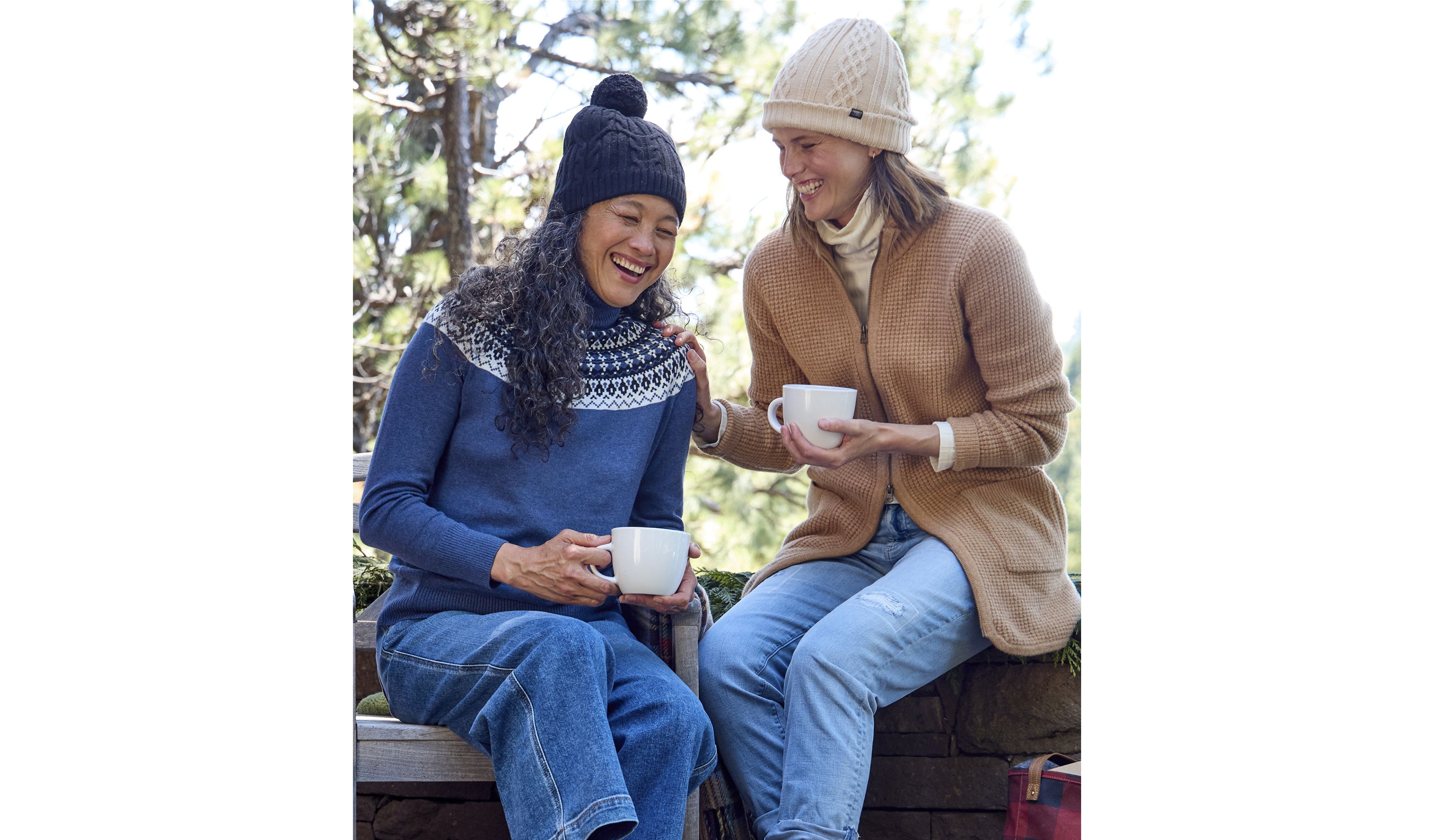 Women's Cotton/Cashmere Sweater, Turtleneck Fair Isle