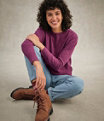 Cotton Cashmere Crewneck Sweater, Sea Salt, small image number 5