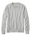 Cotton Cashmere Crewneck Sweater, Light Gray Heather, small image number 0