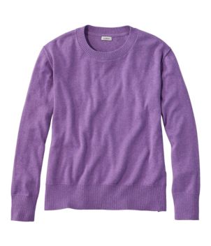 Women's Cotton/Cashmere Sweater, Crewneck