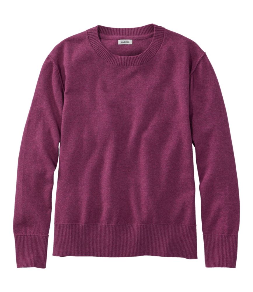 Women's Cotton/Cashmere Sweater, Crewneck
