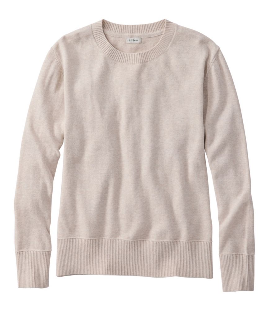 Women's Cotton/Cashmere Sweater, Crewneck