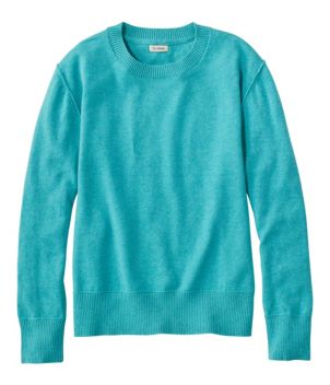Women's Cotton/Cashmere Sweater, Crewneck