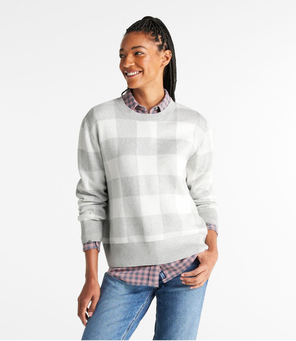 Women's buffalo hot sale plaid sweater