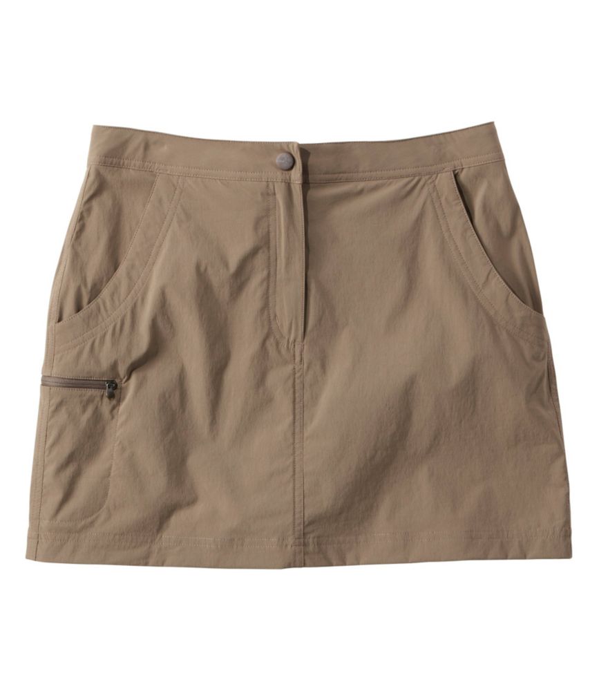 Women's Water-Repellent Comfort Trail Skort, Mid-Rise, Ash, small image number 1