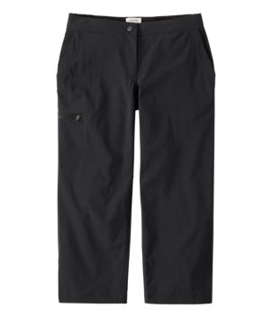 Women's Water-Repellent Comfort Trail Pants, Mid-Rise Straight-Leg Crop