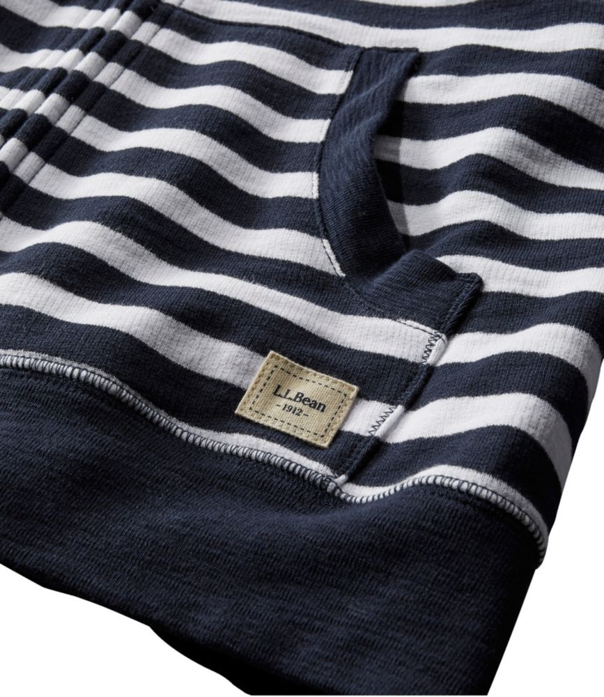 Women's Organic Cotton Hooded Sweatshirt, Long-Sleeve Stripe, , small image number 4