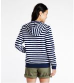 Women's Organic Cotton Hooded Sweatshirt, Long-Sleeve Stripe