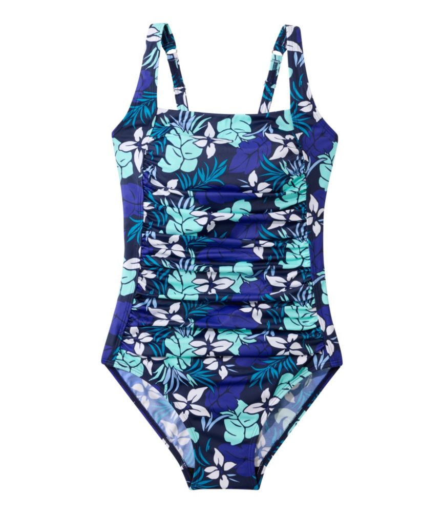 Women's BeanSport Swimwear, Squareneck Tanksuit Print