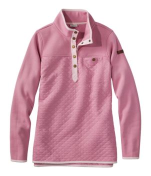 Women's Quilted Sweatshirt, Mockneck Tunic