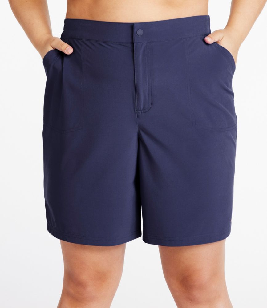 Women's L.L.Bean Stretch UPF Shorts, 9", Cobalt, small image number 2