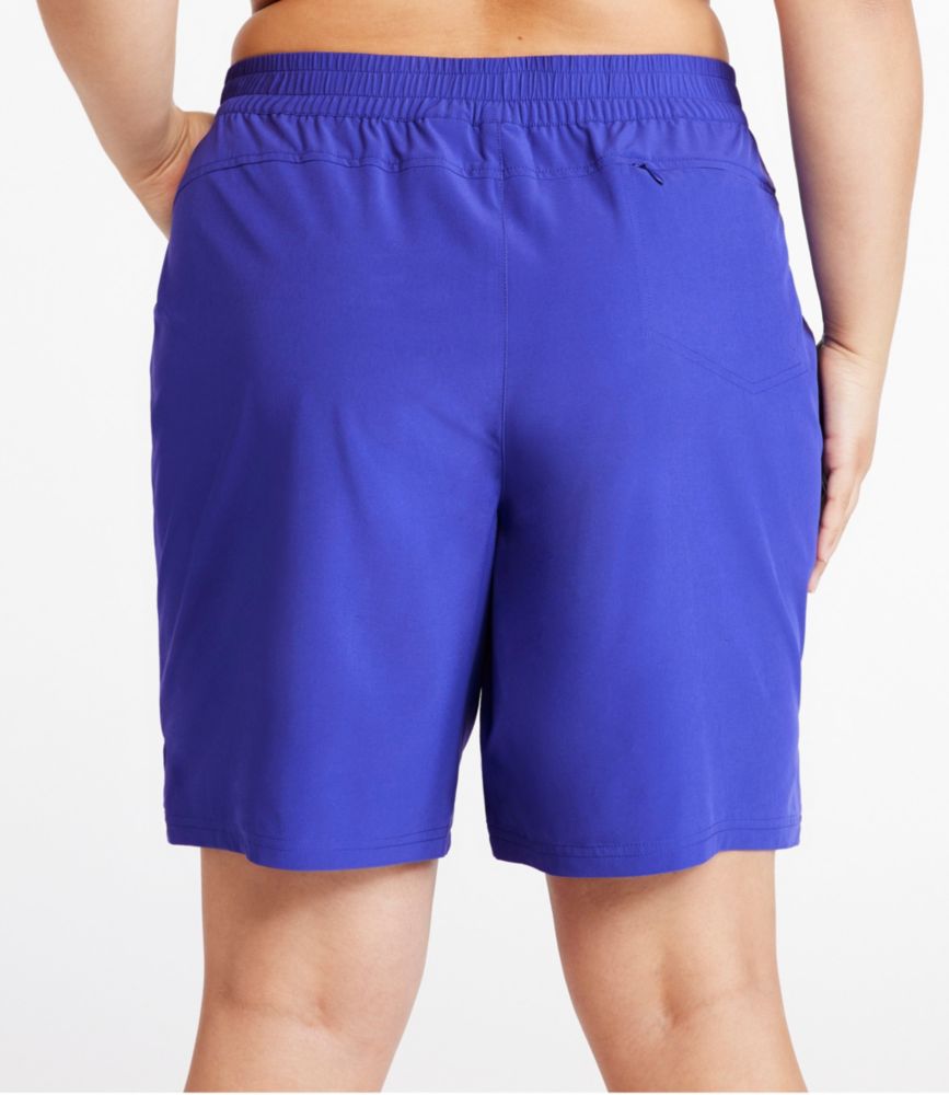 Women's L.L.Bean Stretch UPF Shorts, 9", Platinum, small image number 2