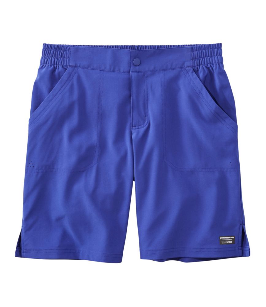 Women's L.L.Bean Stretch UPF Shorts, 9", Platinum, small image number 3