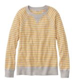 Women's Organic Cotton Slub Sweater, Crewneck Stripe
