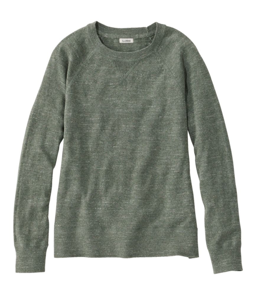 Women's Organic Cotton Slub Sweater, Crewneck Sweatshirt