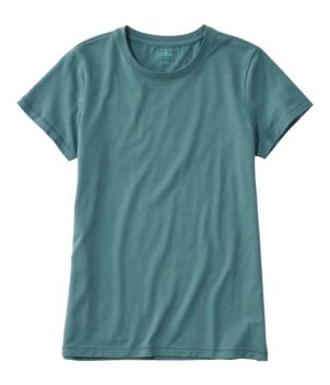 Women's Soft Stretch Supima Tee, Crewneck Short-Sleeve