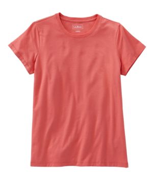 Women's Soft Stretch Supima Tee, Crewneck Short-Sleeve