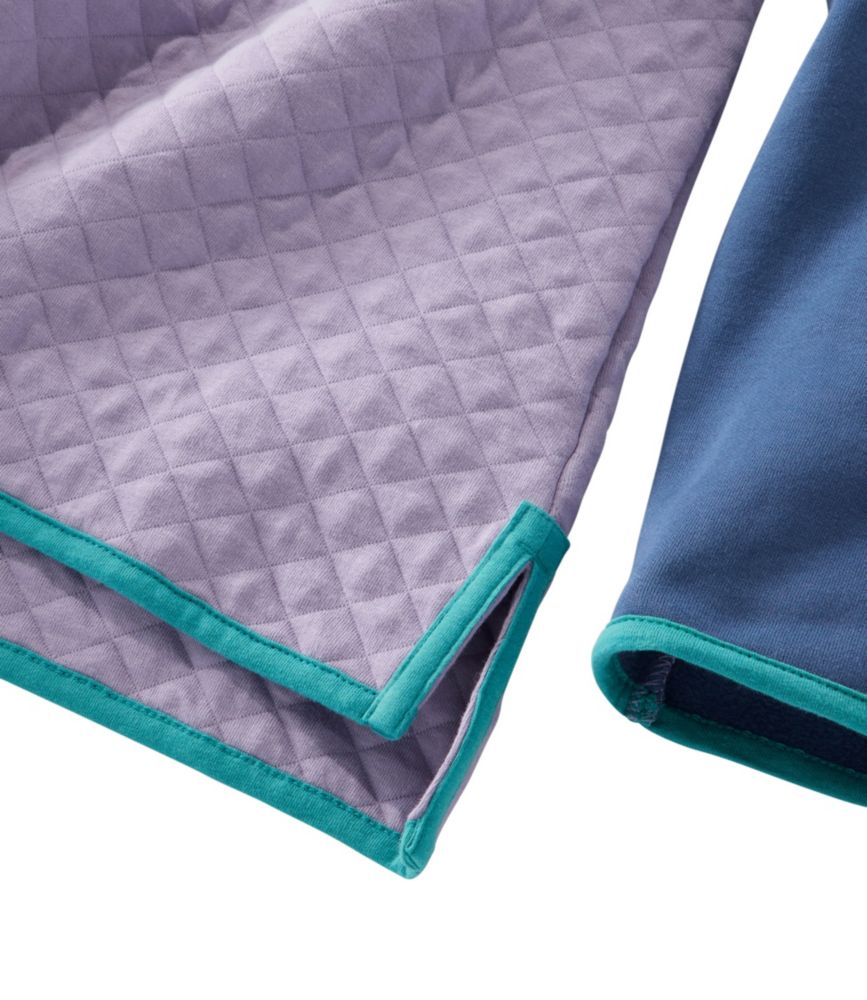 Women's Quilted Sweatshirt, Mockneck Tunic Colorblock Sweatshirts