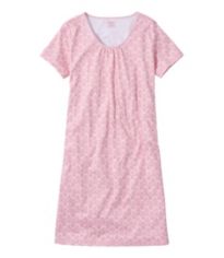 Women's Summer Knit Dress, Short-Sleeve Print