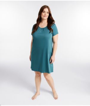 Women's Supima Nightgown, Short-Sleeve