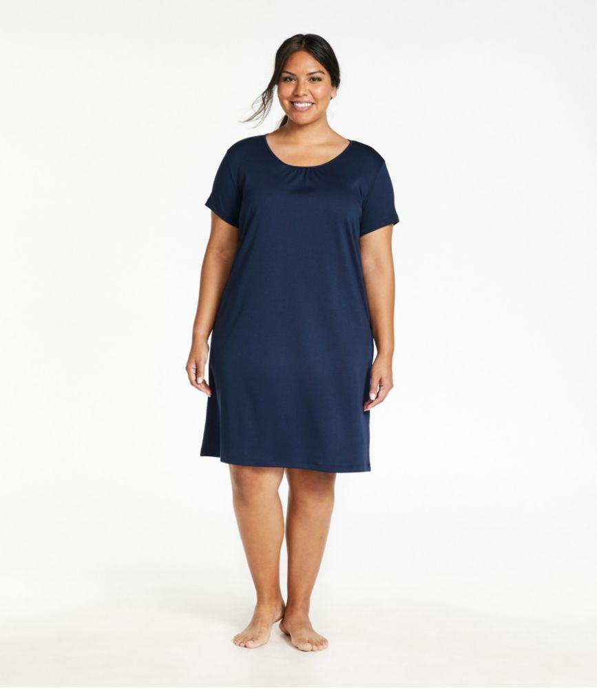 Women's Supima® Nightgown, Short-Sleeve